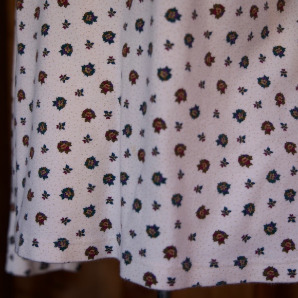 Vintage 90's Woolrich Woman 100% Cotton Winter Floral Turtleneck Long Sleeve M - Picture 11 of 14